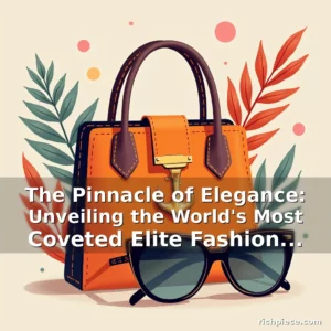 Read more about the article The Pinnacle of Elegance: Unveiling the World’s Most Coveted Elite Fashion Accessories